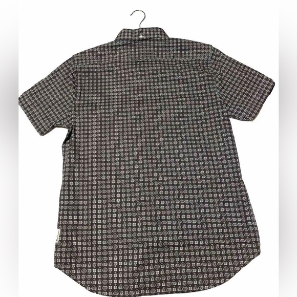I Ben Sherman Small Dress Shirt Mens Geometric Spotted Short Sleeve Button Up - Picture 4 of 4